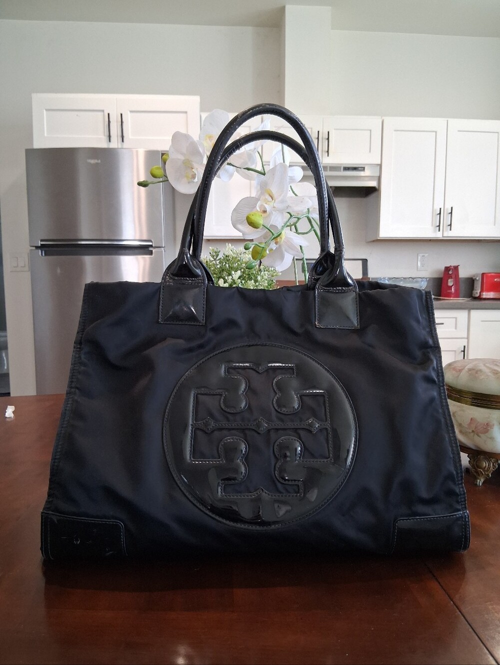 Vtg TORY BURCH Tote